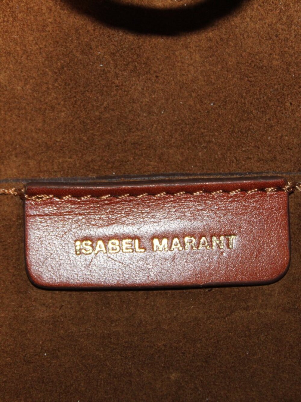 NEW Isabel Marant Tyag Hobo Suede Leather Brown Crossbody Shoulder Bag - Picture 6 of 10